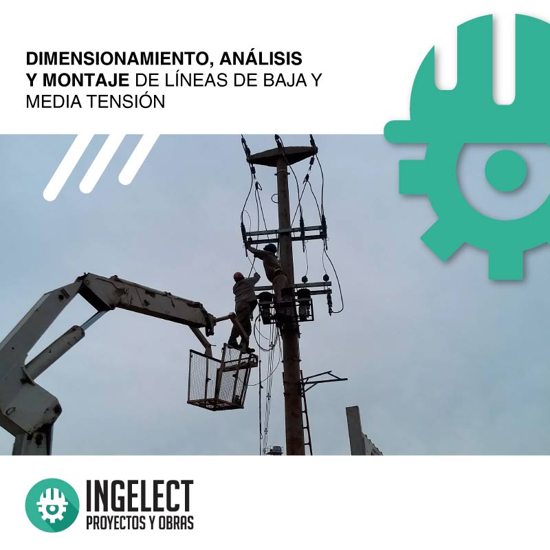 Dimensionamiento, análisis y montaje de líneas de baja y media tensión