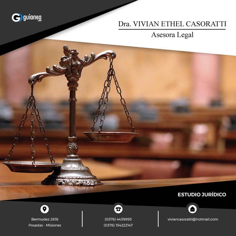 Abogados en Posadas Misiones. Dra. Casoratti