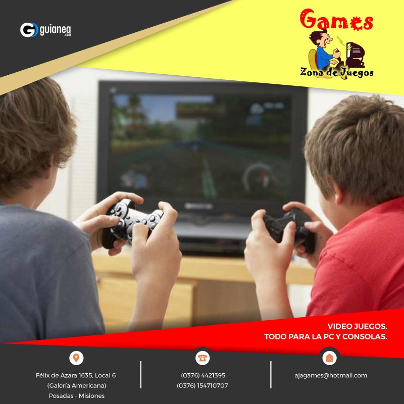 Games Zona de Juegos Consola PC PS4 XBOX One Servicio Técnico Posadas