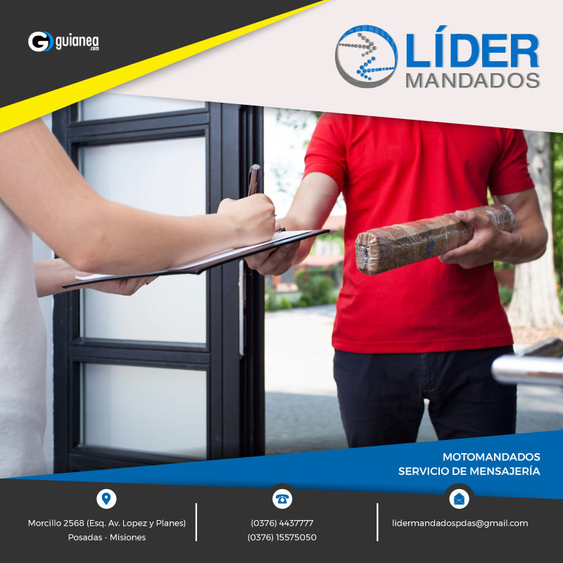 Líder Mandados Mensajería Posadas Misiones