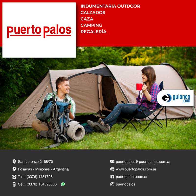 Puerto Palos Caza Camping Regalería Misiones Posadas