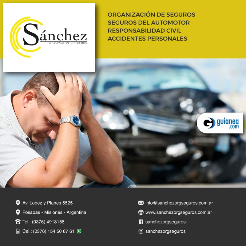 seguros posadas misiones automotor responsabilidad civil accidentes personales