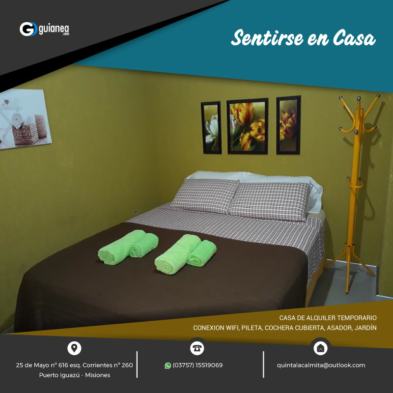 alquiler temporario en puerto iguazú