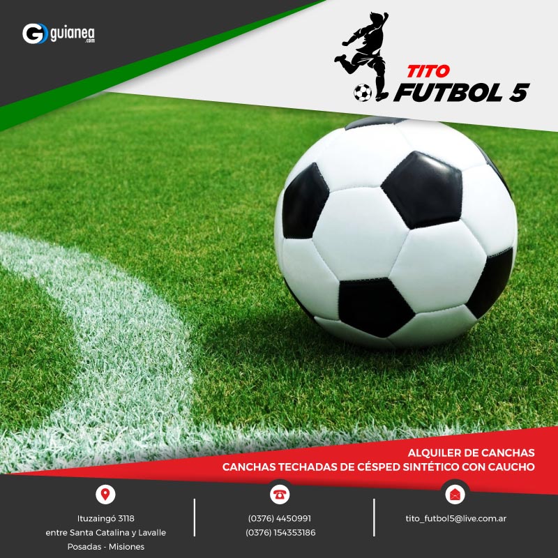 Tito Futbol 5, Cancha de futbol 5 Techada Posadas Misiones