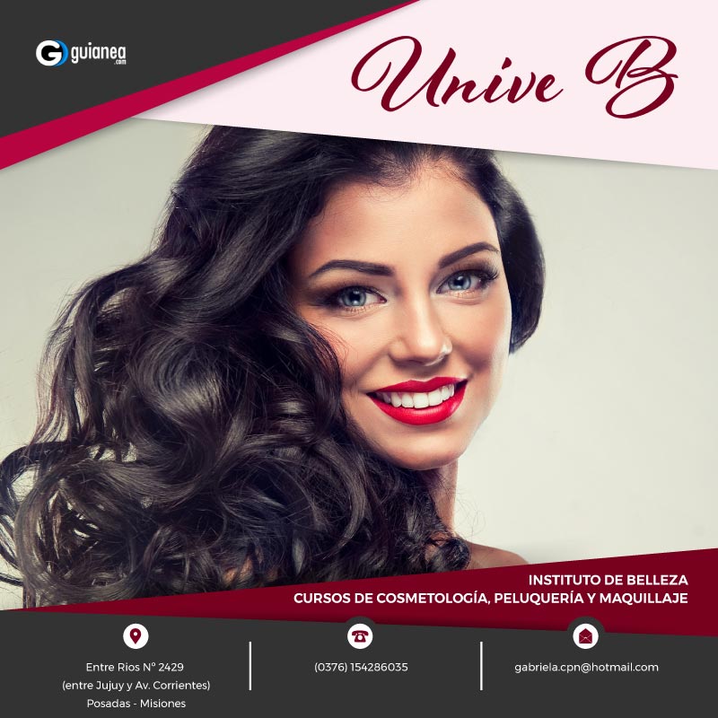  Univeb Cursos de peluqueria, maquillaje y Cosmetologia en Posadas